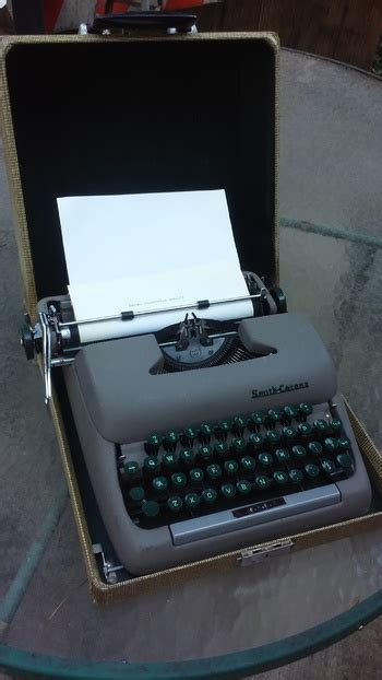 Smith Corona Sterling Portable Typewriter With Case Collectors Weekly