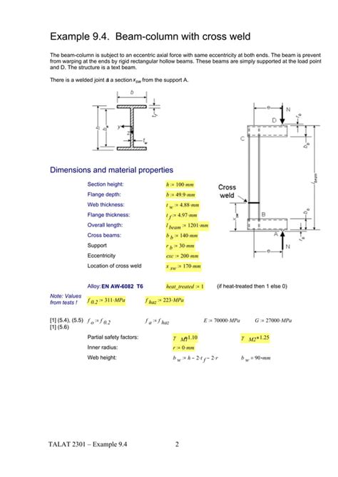 Talat Lecture Design Of Members Example Beam Column With