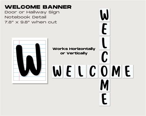 Classroom Welcome Bulletin Board, Printable & Editable School Welcome ...