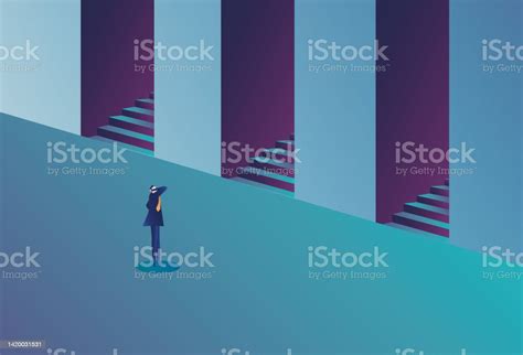 Business Man Facing Choice Stock Illustration Download Image Now Door Failure Achievement