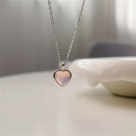 Sweet Cute Jelly Blue Heart Pendant Necklace For Men And Temu Ireland