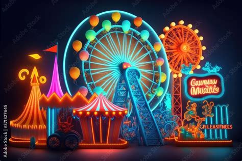 Carnival Rides Background