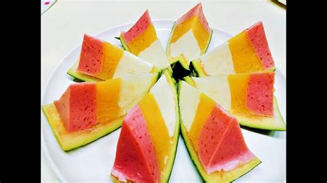 Ramzan Special Dessert Agar Agar Jelly In Watermelon Ramzan Special