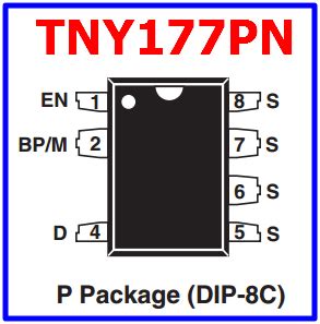 TNY177PN Datasheet - DIP 7 Pin, Offline Switcher - Power