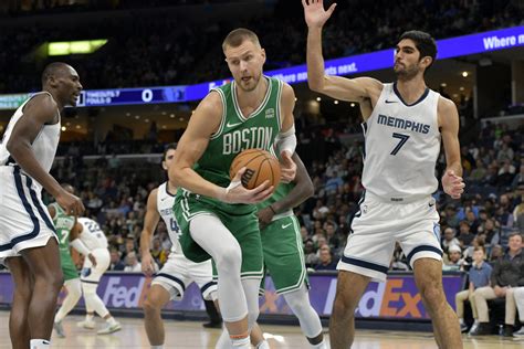 NBA: Porzingis makes winning dunk, Celtics hold off Grizzlies ...