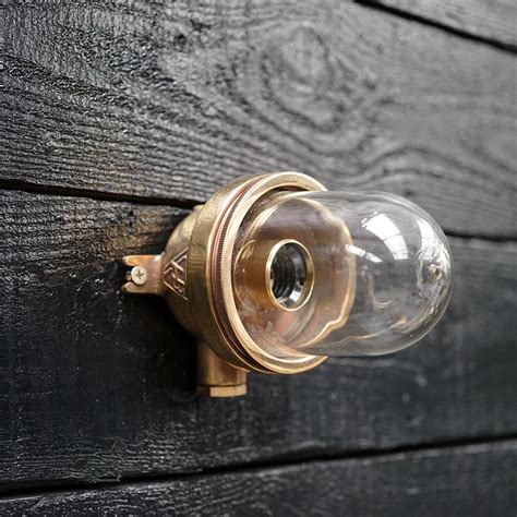 Small Brass Passage Wall Light Trinity Marine