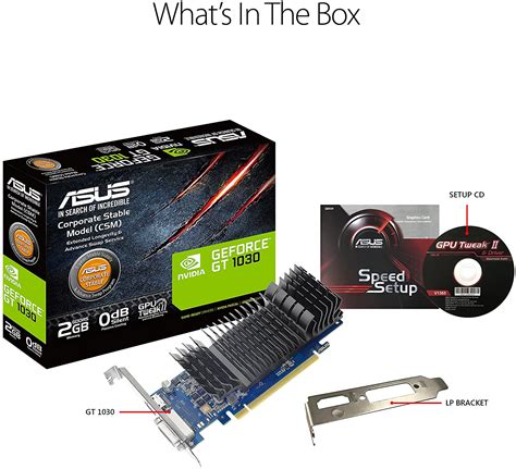 ASUS GeForce GT 1030 2GB GDDR5 Graphics Card Pcstudio