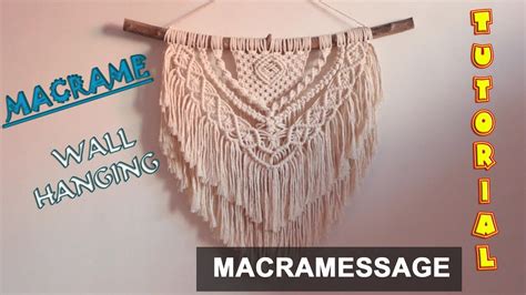 Macrame Wall Hanging Tutorial Easy Diy For Macrame Beginners Youtube