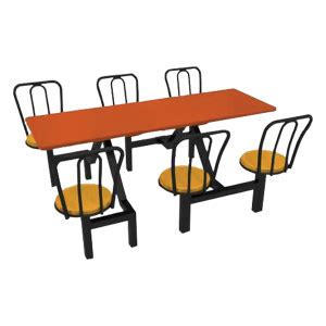 Seater Canteen Table Circle Seating With Back Inspire Office