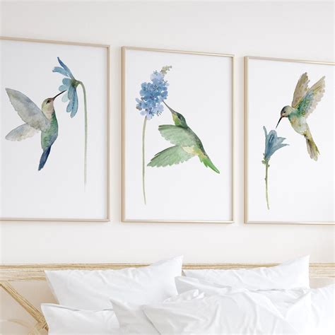 Hummingbird Wall Art - Etsy