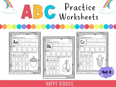 ABC Practice Worksheets for Kindergarten | Made By Teachers