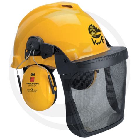 Peltor Casque forestier protection complete avec visière en polyamide