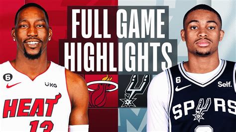 HEAT At SPURS NBA FULL GAME HIGHLIGHTS December 17 2022 YouTube