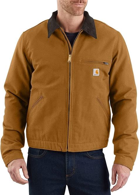 Carhartt Mens Big And Tall Duck Detroit Jacket Work Utility Outerwear