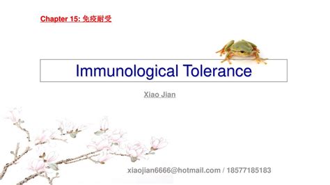 Chapter 15 免疫耐受 Immunological Tolerance Xiao Jian Ppt Download