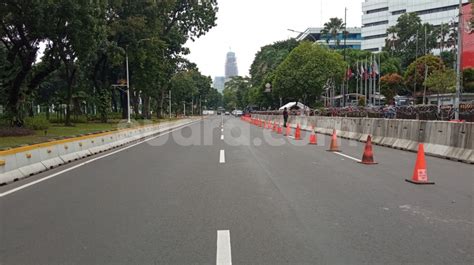 Ruas Jalan Merdeka Barat Ditutup Imbas Sidang Sengketa Pilpres 2024 Di MK