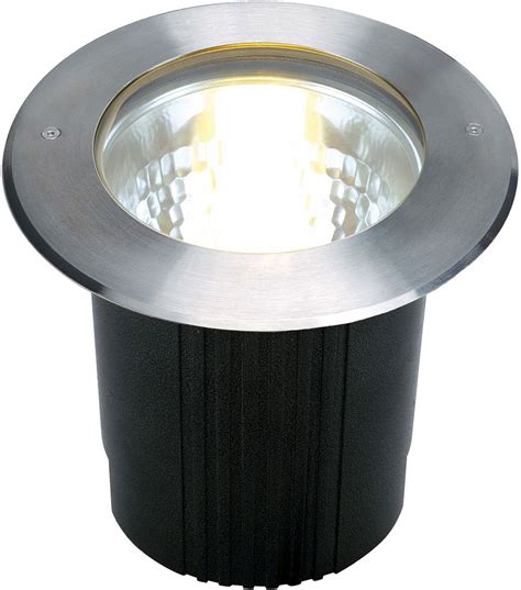 SLV DASAR 215 encastré de sol extérieur rond inox E27 11W max