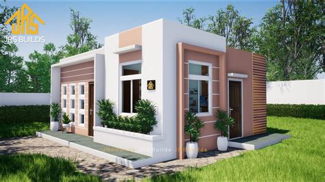 Box Type Small House Design 6x7 Meters 2 Bedroom Bungalow Plan YouTube