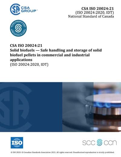 Csa Iso Solid Biofuels Safe Handling And Storage Of