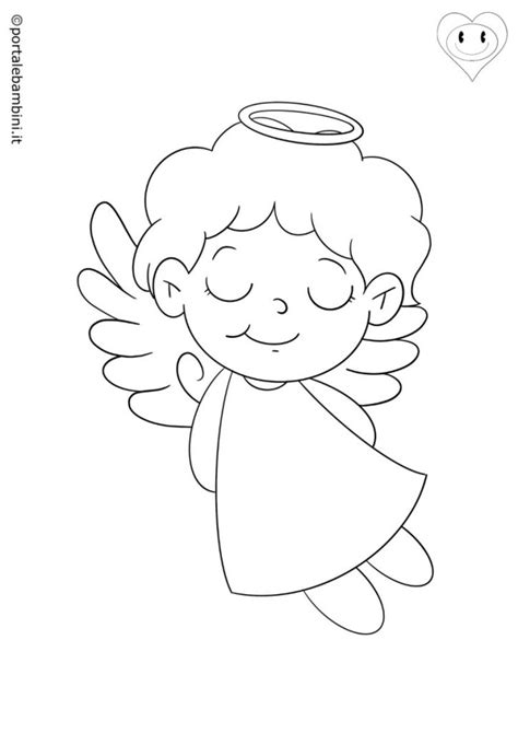 Angeli Da Colorare Stampa Gratis Portalebambini It