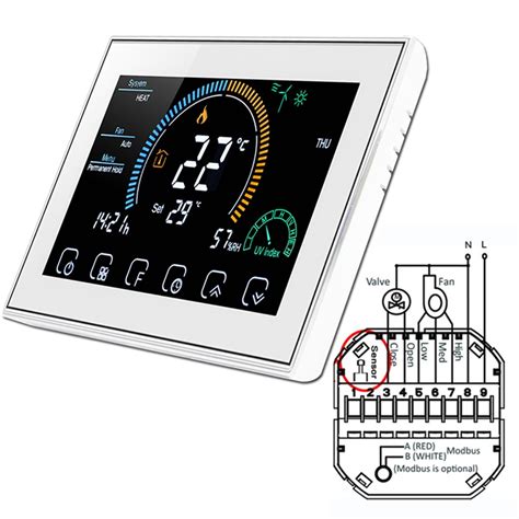 Termostato WiFi Inteligente Para Aires Acondicionados Beca BAC 8000 Con