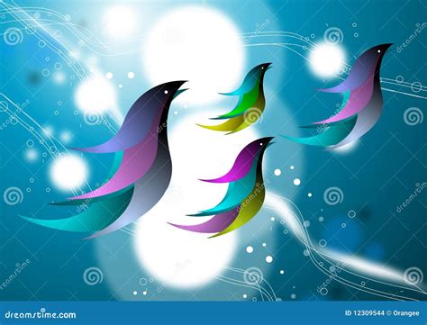 Abstract Birds Sketch Vector Seamless Pattern | CartoonDealer.com ...