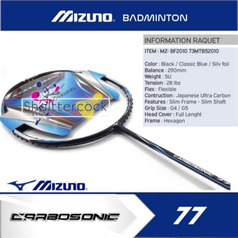 Jual Raket Mizuno Carbosonic Kualitas Product Original Shopee