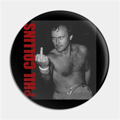 Phil Collins Retro Aesthetic Fan Art Phil Collins Pin Teepublic