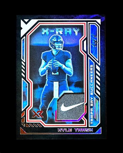 True Kyle Trask Rc Panini Xr X Ray Nike Tag Black