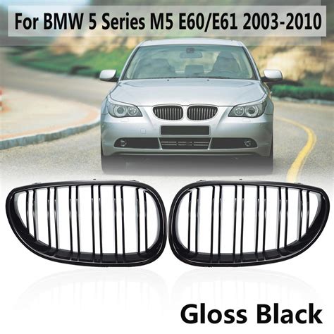 Buy A Pair Gloss Black Car Front Sport Kidney Grilles Grill For BMW 5