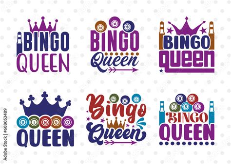 Bingo Queen SVG Bundle, Bingo Svg, Bingo gift Svg, Bingo Games Svg ...