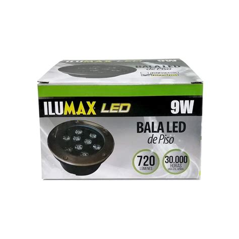 Bala De Piso Led W Luz Blanca Ilumax