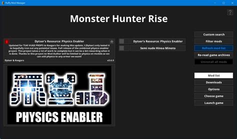 Monster Hunter Rise Mod Semi Nude Hinoa Minotosteam