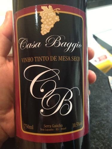 Casa Baggio Serra Gaucha Vinho Tinto De Mesa Seco Vivino