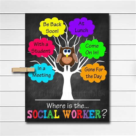 social worker posters social worker gifts social work office decor