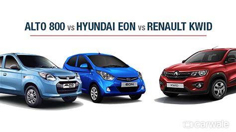 Renault Kwid Vs Maruti Alto800 Vs Hyundai Eon Spec Comparison Carwale