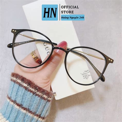 Mắt Kính Gọng Cận Dẻo LYLY COOL Form Tròn Chấm Hot Trend Lazada vn