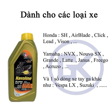 D U Nh T Xe Ga Caltex Havoline Super Matic T W Shopee Vi T Nam