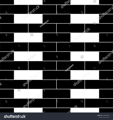 Seamless Brickwall Pattern Bricks Cladding Wall Stock Vector Royalty Free 1909080868