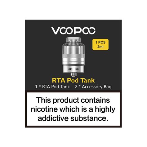 Voopoo Rta Pod Tank Ml Best Online Vape Shop In Uae