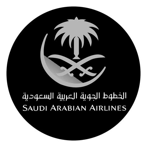 Saudi Arabian Airlines Logo Black And White Brands Logos