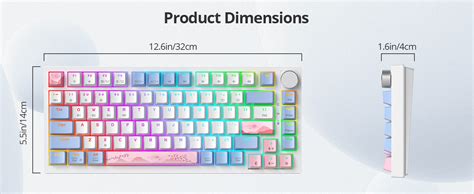 Amazon Sbockeeb Wireless Creamy Pink Mechanical Keyboard Hot Swappable Custom Keyboard