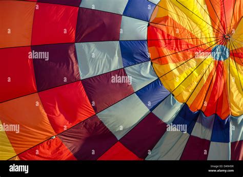 Detail Of Hot Air Balloon Construction Stock Photo Alamy