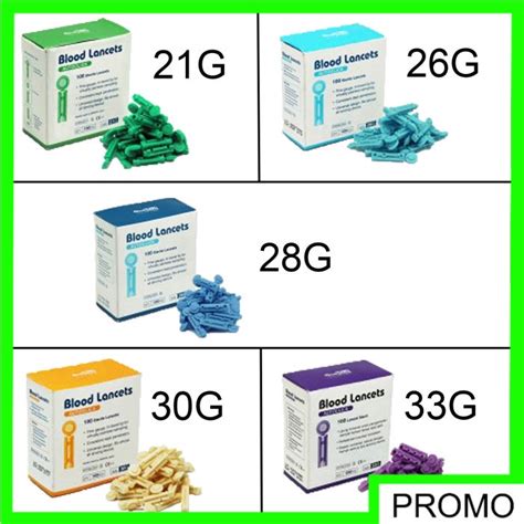 Jual Onemed Blood Lancet 21G 28G 30G 26G 33G Isi 100pcs Shopee Indonesia