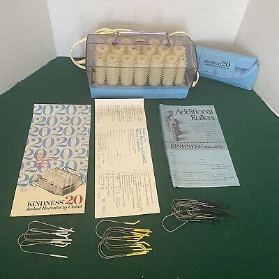 Clairol Kindness Instant Hairsetter Hot Rollers Curlers Box Instructions Ebay