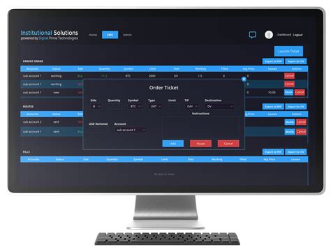 Institutional Solutions – Digital Prime Technologies