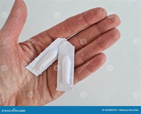 Hand With Anal Suppositories In Hand Closeup Stock Photo Image Of Doctor Capsules