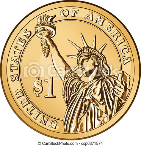 Dollar Coin Clip Art