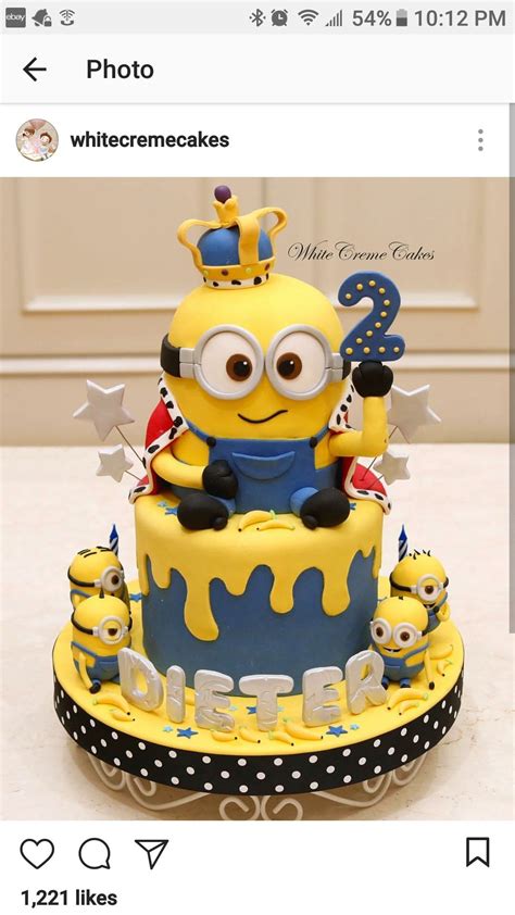 Minions Birthday Theme Minion Party Baby Birthday Cakes Minion Cake