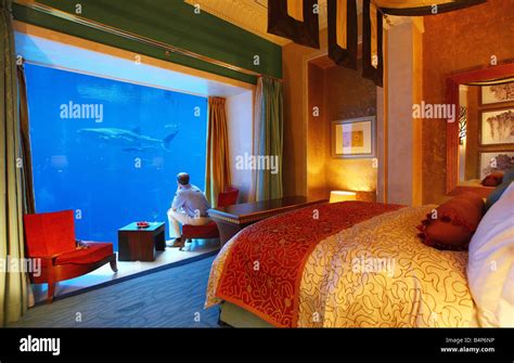 Atlantis Hotel, The Palm, Dubai, United Arab Emirates. Underwater Hotel ...